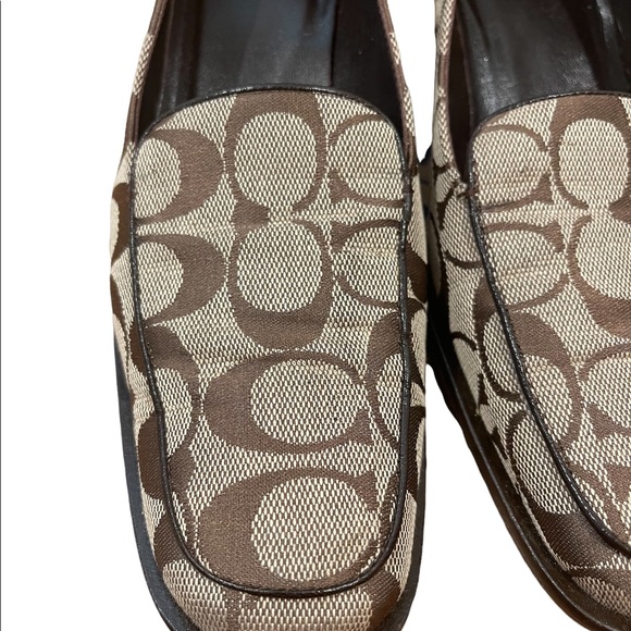 COACH Julia Signature Monogram Loafers - Picture 2 of 9
